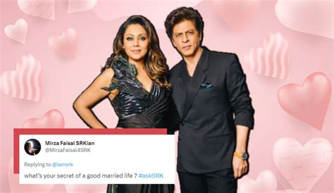 Shah Rukh Khan reveals secret of happy married life: .
